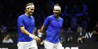 Rafael Nadal e Roger Federer protagonizaram grande rivalidade dentro das quadras  Foto: Getty Images/Clive Brunskill 