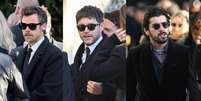 Os ex-membros da 1D, Zayn Malik, Louis Tomlinson e Niall Horan, marcam presen&ccedil;a no funeral de Liam Payne.  Foto: Getty Images / Purepeople