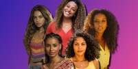 Em sentido horário: Lucy Alves (Brisa), Sheron Menezzes (Sol), Taís Araújo (Helena), Bárbara Reis (Aline) e Gabz (Viola): atrizes negras conquistam cada vez mais personagens protagonistas  Foto: Reproduções