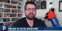 Paulo Figueiredo no vídeo em que explica o desligamento da Jovem Pan News  Foto: Reprodução