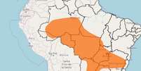 Inmet emite alerta laranja para ao menos doze Estados do Brasil. Foto: Divulgação/Inmet / Estadão