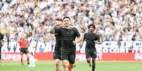 Garro, do Corinthians, comemora gol durante partida contra o Vasco  Foto: MARCO MIATELO/AGIF/ESTADÃO CONTEÚDO