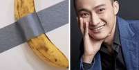 Justin Sun comprou obra de arte e comeu banana  Foto: Eduardo Munoz Alvarez e Reprodução