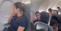 Vídeo: Passageira causa tumulto em avião após mulher se recusar a trocar de assento  Foto: Reprodução/ X / Contigo