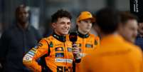 Lando Norris em entrevista após a classificação  Foto: F1 / X