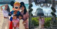 Yanna Lavigne e Mariana Uhlmann com as filhas no cruzeiro da Disney  Foto: Reprodução/Instagram / Contigo