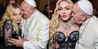 Madonna publica fotos de IA com Papa Francisco  Foto: @rickdick via Instagram / Estadão