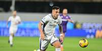 Lautaro Martinez (Inter de Milão) durante jogo contra a Fiorentina, no dia 01.12.2024 Foto: Action Plus Sports Images / Alamy Stock Photo