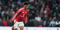 Amad Diallo (Manchester United) durante jogo contra o Bournemouth, no dia 22.12.2024 Foto: Sportimage Ltd / Alamy Stock Photo