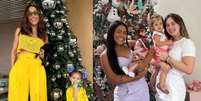 Veja as árvores de Natal dos famosos  Foto: Reprodução Instagram/@sabrinasato @camilaloures @virginia / Famosos e Celebridades