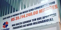 A lotérica Onze da Sorte comemorou o sorteio de R$ 35 milhõespenalty shoot out realsbet2021  Foto: Reprodução/Instagram/@lotericaonzedasorte