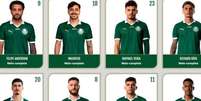  Foto: Reprodução - Legenda: Jogadores do Palmeiras já aparecem sem o patrocínio da Crefisa no site do clube / Jogada10