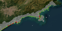 Turistas e moradores do litoral de SP relatam casos de virose após ano novo Foto: Reprodução/Cetesb