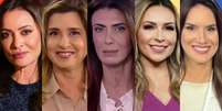 Patrícia Costa, Mylena Ciribelli, Janine Borba, Thalita Oliveira e Renata Varandas: vida nova fora da Record  Foto: Reprodução/Divulgação