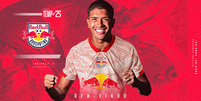 Lucas Barbosa é anunciado como novo reforço do Red Bull Bragantino. Foto: Divulgação/Red Bull Bragantino / Esporte News Mundo