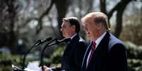 Jair Bolsonaro e Donald Trump durante coletiva na Casa Branca em 2019, quando ambos eram presidentes de seus países  Foto: Getty Images / BBC News Brasil