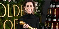 A atriz Fernanda Torres, vencedora do Globo de Ouro na categoria de Melhor Atriz em Filme de Drama  Foto: Getty Images / Contigo