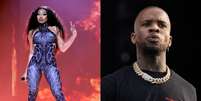 None  Foto: Megan Thee Stallion ( Kevin Winter/Getty Images for Live Nation) e Tory Lanez ( Lorne Thomson/Redferns) / Rolling Stone Brasil