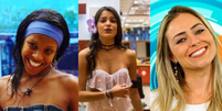 Participantes do BBB ao longo dos anos: Sol Vega, Emily Araújo e Paula von Sperling  Foto: Reprodução/TV Globo