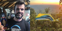 Homem morre após saltar do pico do gavião de paraglider  Foto: Reprodução/EPTV