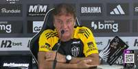 Cuca durante coletiva na cidade do Galo nesta segunda-feira, 13. Essa ser&aacute; a quarta vez que o treinador comandar&aacute; o Atl&eacute;tico-MG.  Foto: Reprodu&ccedil;&atilde;o/TV Galo