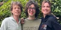 Mick Jagger e Luciana Gimenez com o filho, Lucas  Foto: Reprodu&ccedil;&atilde;o/Instagram / M&aacute;rcia Piovesan