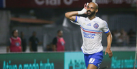 Thaciano marcou o gol da vitória tricolor   Foto: Tiago Caldas/Bahia / Esporte News Mundo