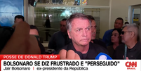 Bolsonaro no aeroporto de Brasília   Foto: CNN Brasil 