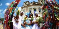 Imagem da tradicional Lavagem do Senhor do Bonfim, que reúne adeptos do Candomblé e do Catolicismo Foto: José Souza/GOVBA