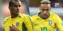 Foto: Divulgação / CBF; Lucas Figueiredo / CBF - Legenda: Rivaldo e Neymar / Jogada10