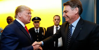 Trump e Bolsonaro se encontraram em 2019. Bolsonaristas apostam em posse de Trump para que movimento de direita no Brasil mantenha relevância doméstica e internacional  Foto: Alan Santos/Presidência da República / BBC News Brasil