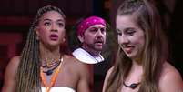 Nem ela aguentou! Raissa ri do próprio pai enquanto Aline detona Edilberto no ‘BBB 25’ e web reage: 'Palhaço em rede nacional'.  Foto: Reprodução, TV Globo / Purepeople