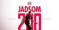 Jadsom completa 200 jogos com a camisa do Red Bull Bragantino. Foto: Divulgação/Red Bull Bragantino / Esporte News Mundo