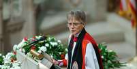 Mariann Edgar Budde fez um sermão em um culto em Washington  Foto: EPA / BBC News Brasil