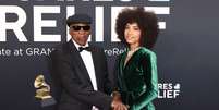 None  Foto: Milton Nascimento e Esperanza Spalding no tapete vermelho do Grammy 2025 ( Matt Winkelmeyer/Getty Images for The Recording Academy) / Rolling Stone Brasil