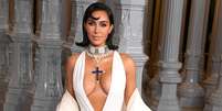 Ex de Kanye West, Kim Kardashian revela como definiu o corpo com treinos simples em apenas 6 meses.  Foto: Getty Images / Purepeople