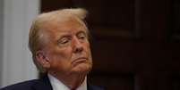 Presidente dos EUA, Donald Trump 21/01/2025 Foto: REUTERS/Carlos Barria