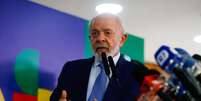 Lula, presidente da República, durante coletiva de imprensa em Brasília.   Foto: Wilton Junior/Estadão / Estadão