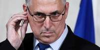 Chanceler israelense Gideon Saar em Roma no dia 14 de janeiro de 2025  Foto: Guglielmo Mangiapane/Reuters / Reuters