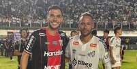 Jean Victor, do Botafogo-SP, posta foto com Neymar  Foto: Reprodução/Instagram/Jean Victor