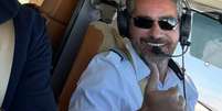 O piloto Gustavo Medeiros morreu na queda do avião King Air F90, na Barra Funda.  Foto: Reprodução/Instagram/@carpena / Estadão