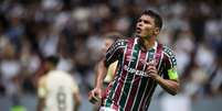  Foto: Marcelo Gon&ccedil;alves/Fluminense - Legenda: Thiago Silva celebra seu gol na vit&oacute;ria sobre o Vasco, no Man&eacute; Garrincha / Jogada10