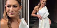 Mãe da noiva, Elaine Mickely usa vestido branco em casamento da filha, Luma Cesar  Foto: Reprodução/Instagram / Contigo
