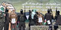 Hamas liberta mais prisioneiros   Foto: Abed Rahim Khatib/Anadolu via Getty Images