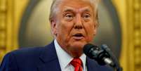 O presidente dos EUA, Donald Trump, fala na Casa Branca, em Washington, nesta quarta-feira, 5/2  Foto: REUTERS/Kent Nishimura/Foto de arquivo