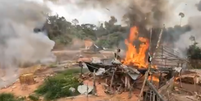 Os garimpos subterrâneos desembocavam em um principal  Foto: Reprodução/TV Globo