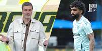 Fotos: Reprodução / Gustavo Martins/Cruzeiro - Legenda: Mauro Beting fez duras críticas a Gabigol  Foto: Jogada10
