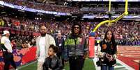 Jay-Z e as filhas Blue Ivy, 13, e Rumi, 7  Foto: Kevin Mazur /GettyImages