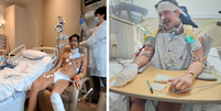 Julio Cesar ficou mais de 70 dias internado, tendo ficado 40 dias em coma  Foto: Reprodução