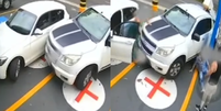 Motorista de caminhonete esbarra  em BMW e é agredido pelo dono com chutes  Foto: Reprodução